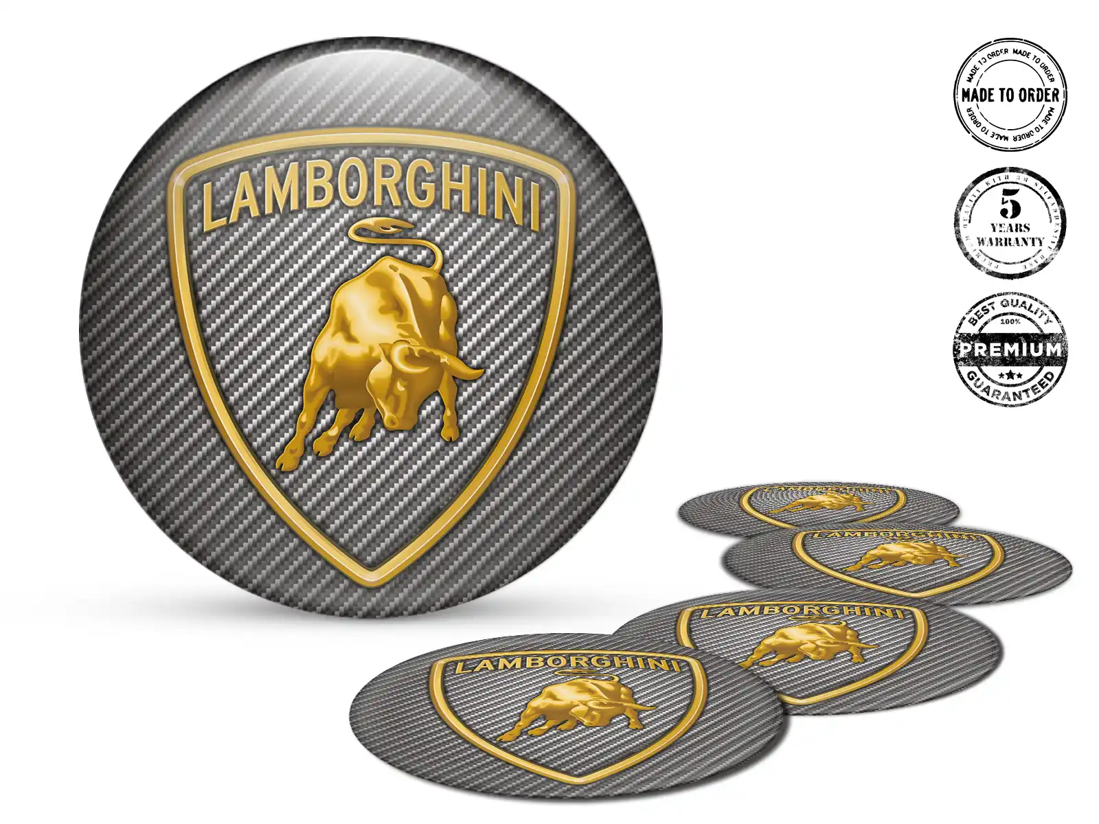 Lamborghini Pegatina de Tapacubos Diseño Etiquetas de Cúpula